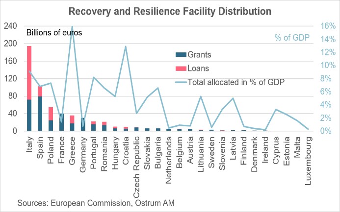 The Recovery and Resilience Facility Distribution